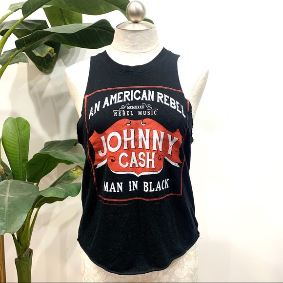 Zion Rootswear Tops - Zion Rootswear Johnny Cash Graphic Tank